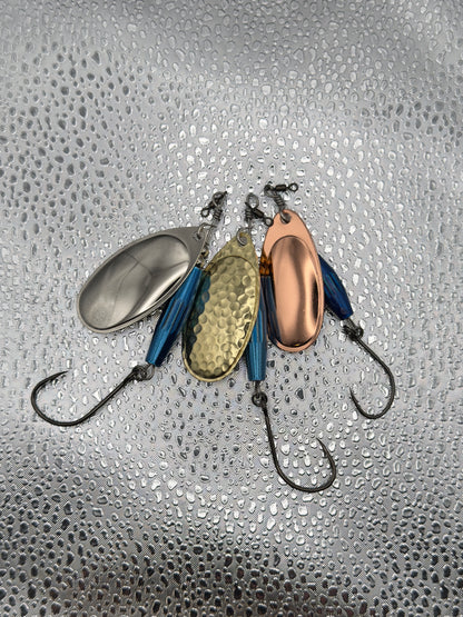 Blue "Torpedo" Spinners